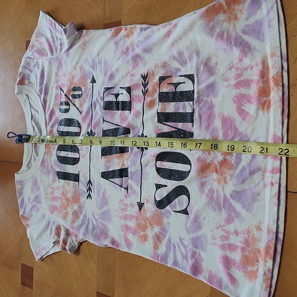Girls short sleeve t-shirt XL 14/16 tie dye - Picture 5 of 6